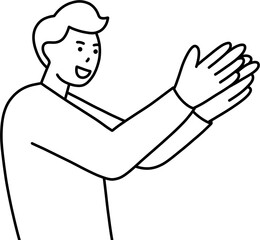 박수 남 흑백