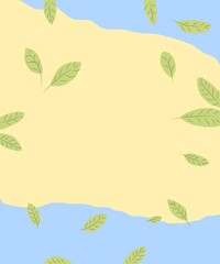 green leaves frame