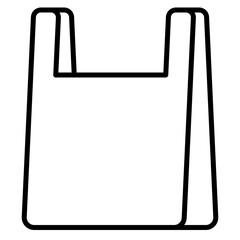 Shopping Bag Icon. Retail store symbol. E-commerce purchase and delivery sign - stock vector. Outline Icon