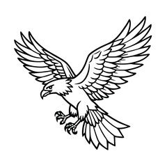 vector illustration of an eagle