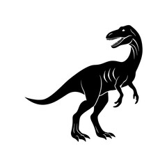 Fototapeta premium Dinosaur silhouette vector art 