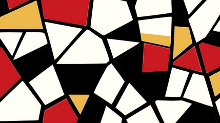 Fototapeta premium An abstract design composed of shapes and various distinct colors