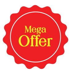 Mega Offer vector design