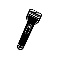 Obraz premium Electric shaver silhouette illustration.