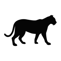 silhouette of a lion