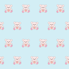 Baby Clothing Textile Seamless Swatch Background. Hand Drawn Doodle Funny Cute Infant Fabric Pattern. Cute Kawaii Whimsical Wrapping, Wallpaper Nursery Design. Vintage Elegant Retro Style. Nappy Cover