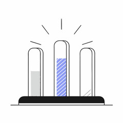 Minimalist Data Visualization Bar Graph