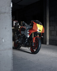 Retro Style Sport Motorcycle 