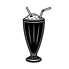glass of cola with ice