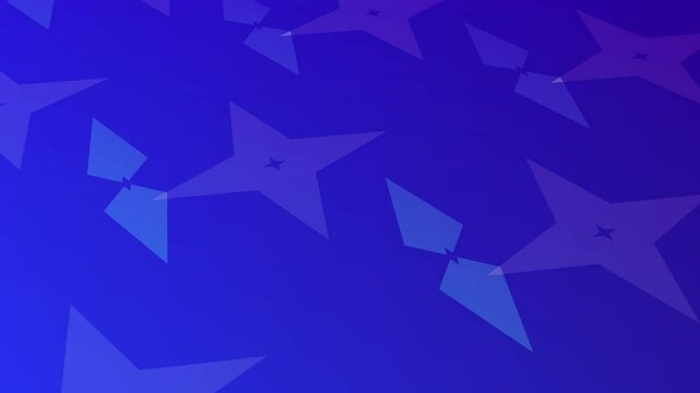 Morphing shapes with cool blue background in a seamless loop animated motion backdrop video 4K