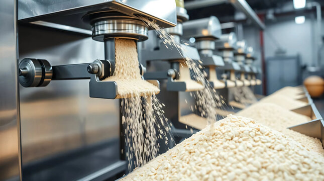 Process of milling wheat into flour for modern food production