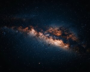 Fototapeta premium A stunning view of the vast cosmic expanse and twinkling stars