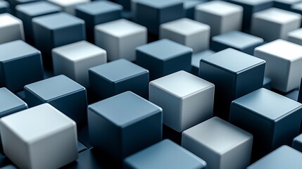 Abstract Gray Cube Texture Pattern