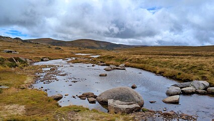 Snowy River flows in Kosciuszko National Park.