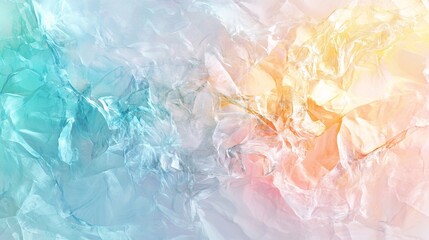 Obraz premium Serene abstract wallpaper with floating pastel gradient blobs in ethereal aurora hues