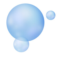 Bubble blue crystal ball
