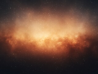 A vibrant celestial expanse filled with stars and luminous clouds
