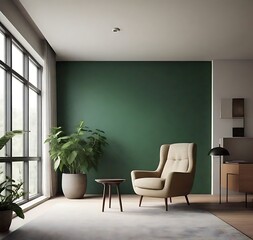 A contemporary living room with a sleek design, neutral tones, and modern furniture. The space feels open and airy, emphasizing comfort and sophistication.
