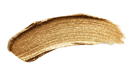 Gold bronze glitter brushstroke , clipping path  -  