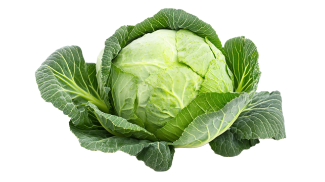 Fresh green cabbage harvested in organic farm close-up view nature photography sustainable agriculture