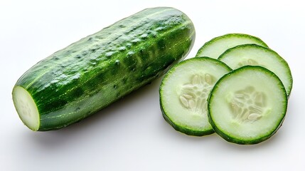 Sliced cucumber delight kitchen countertop food photography culinary environment close-up view freshness concept