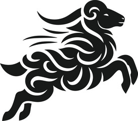 Sheep animal vector silhouette