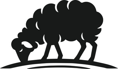 Sheep animal vector silhouette
