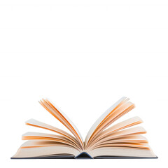 Obraz premium An open book with pages fanned out, showcasing the beauty of reading and literature. Ideal for education and learning themes.