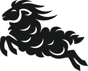 Sheep animal vector silhouette