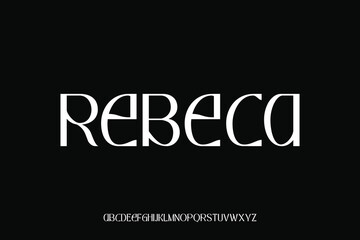 Fototapeta premium Display alphabet font vector design suitable for headline, poster, logo, magazine and many more