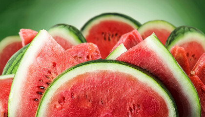 Background made of delicious fresh watermelon slices
