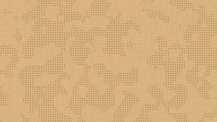 Tan or burlywood background dot halftone with black and white dots