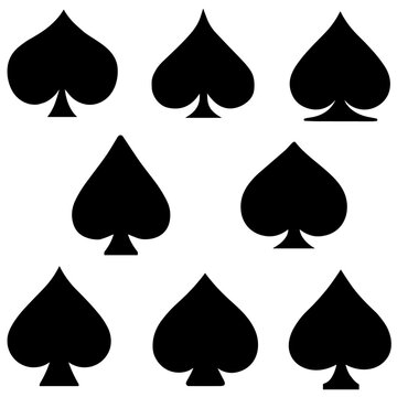 baralho nipe espadas vetor corte design