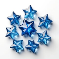 Obraz premium Blue Star Gems Arrangement