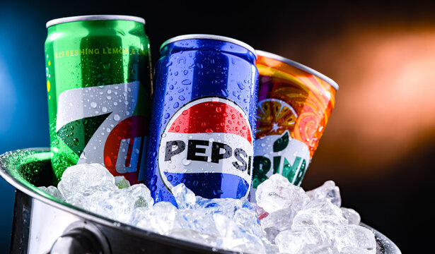 Flagship products of PepsiCo: Pepsi, 7Up and Mirinda