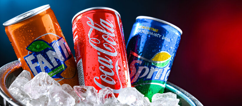 Flagship products of The Coca-Cola Comp.: Coke, Fanta and Sprite