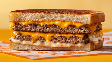 The presentation of the Whataburger patty melt was flawless, as the melted cheese oozed between the toasted bread