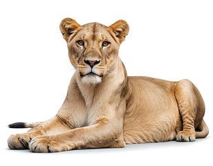 Obraz premium Majestic Lioness Resting