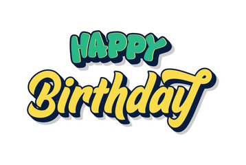 Text Effects Happy Birthday wish, text effect words HBD