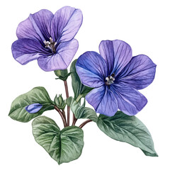 A watercolor of an ursinia flower, isolated on a white background. Ursinia flower vector.

