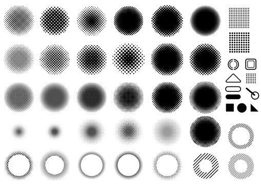 ビジネス　ドットグラデ　背景素材セット