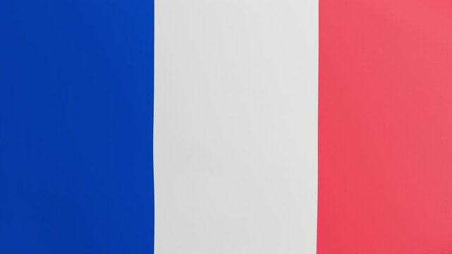 Flag of France waving, looping animation 4K