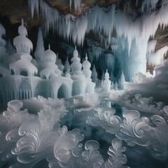 Ice a miniature frozen palace