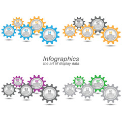 Collection infographic template for modern data visualization and ranking and statistics.