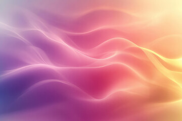 Obraz premium An abstract image featuring gentle pastel waves flowing harmoniously, conveying a sense of calm and tranquility.