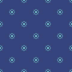 Tile vector pattern with pastel polka dots arrange in line. Colorful circle shape texture for background, blog, web design, scrapbooks, party, invitations and cards.