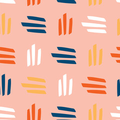 Fototapeta premium Abstract lines shapes pattern colorful background