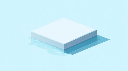 Simple light blue background,isometric 