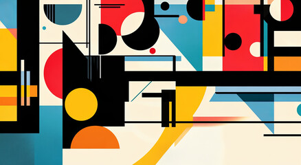 Obraz premium Abstract composition is strikingly vibrant and full of life