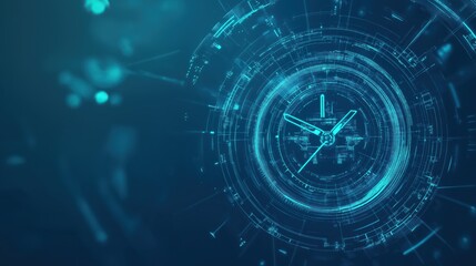 a digital timer, clock dial, futuristic technology timer 